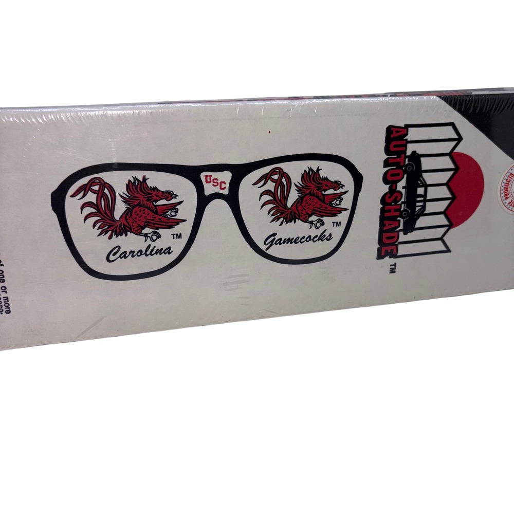 Sealed Vintage USA Auto-Shade South Carolina Gamecocks Car Sunshade